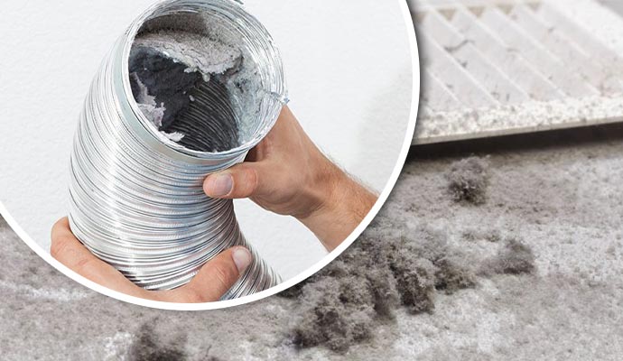 clogged dryer duct cleaning service