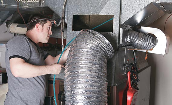 Commercial duct sealing cleaning