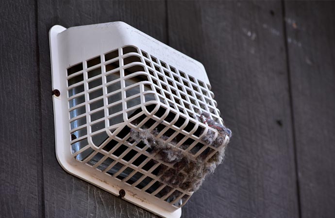 Professional dryer vent cleaning