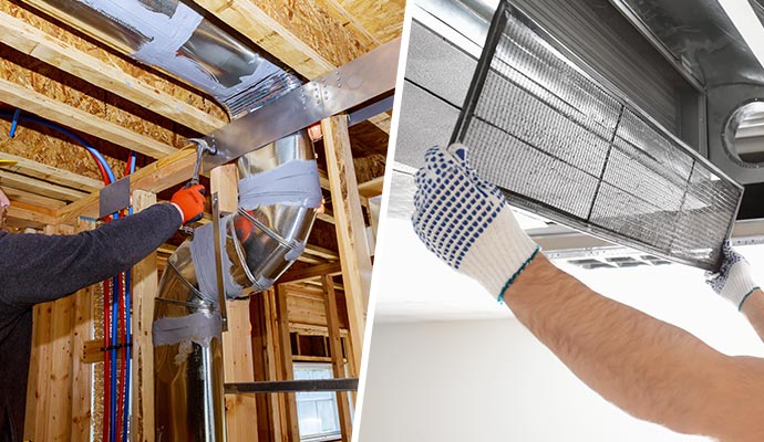 Duct system installation and maintenance service