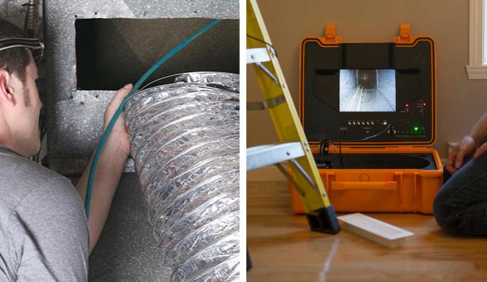 Duct installation and inspection service