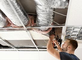 Professional duct work repair