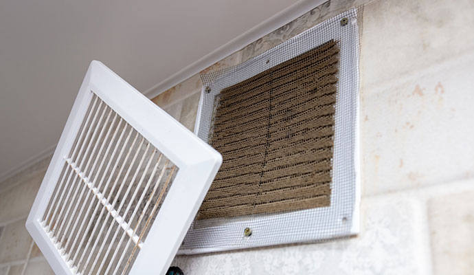 Dirty vent cover