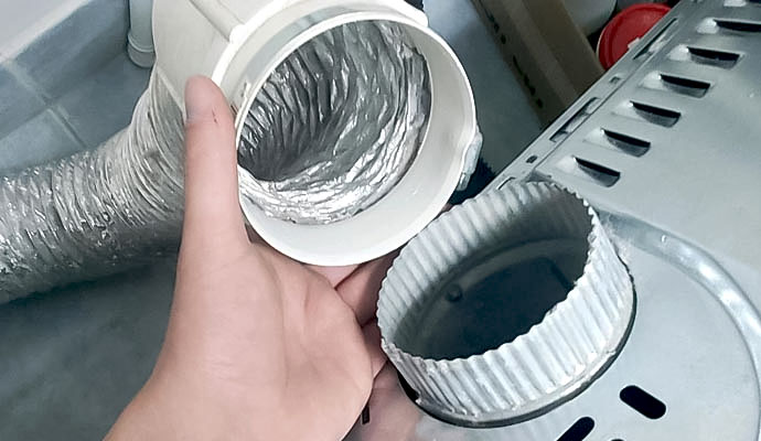 Dryer vent connection