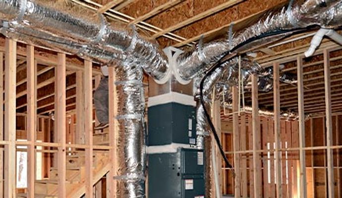Duct sealing for new construction