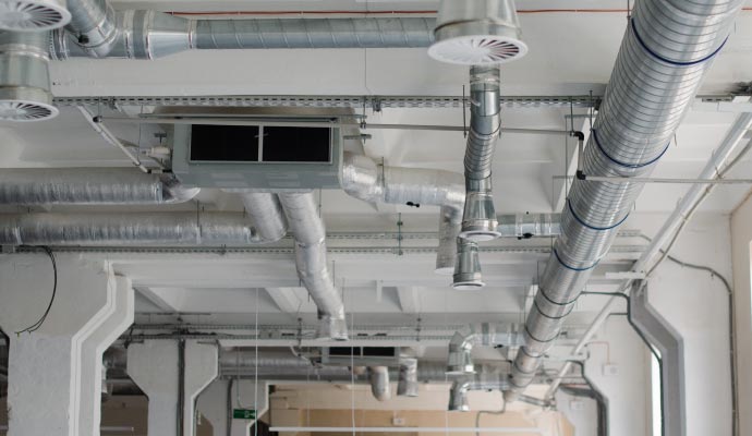 Duct work for multi tenant