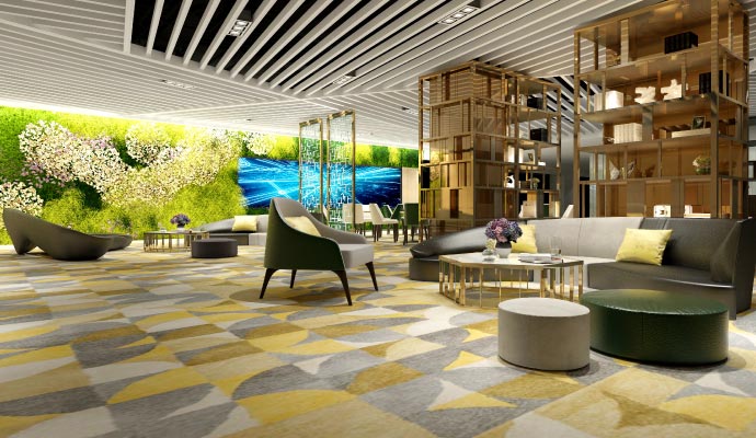 Interior view of a hotel