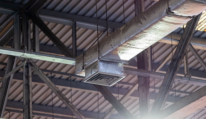 Warehouse duct cleaning and HVAC system