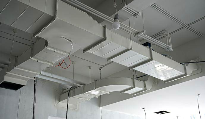 Metal sheet duct