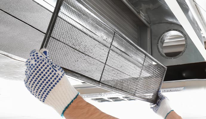 Professional duct cleaning and sanitizing service
