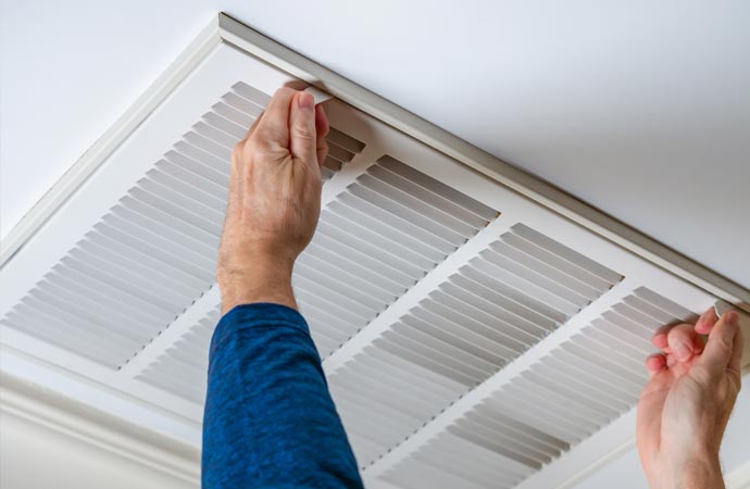 Professional indoor air duct cleaning