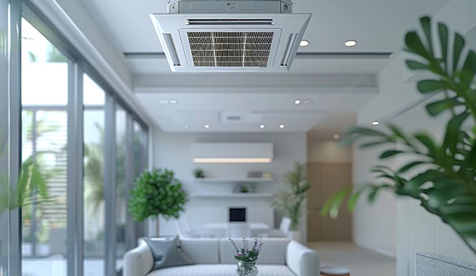 Healthy living space hvac ventilation.